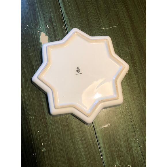 Waechtersbach Germany EUC Star Shaped Santa Pattern Christmas Dish - Picture 5 of 5